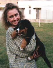 Daniela con Gaja cucciola