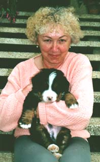 Margrit con Kurt, un cucciolo di Gaja