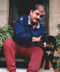 Nino con Gaja cucciola